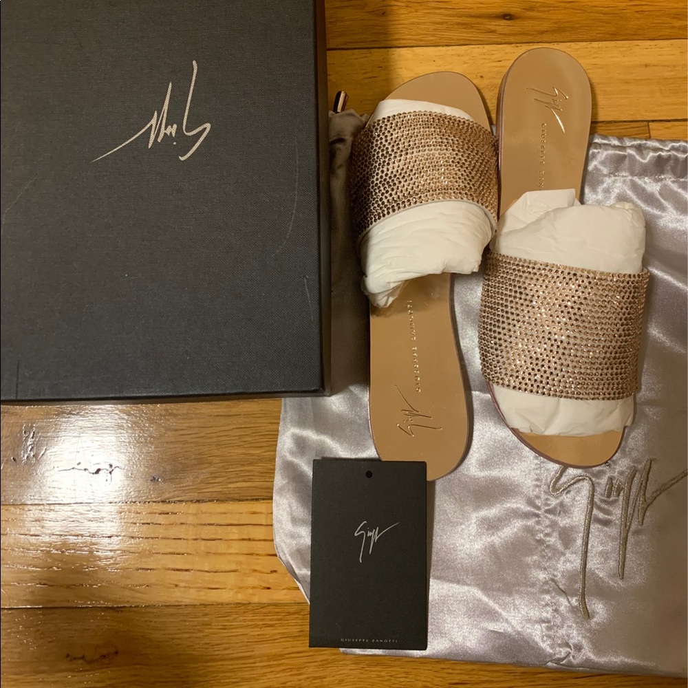 Guiseppe zanotti Swarovski flat sandals